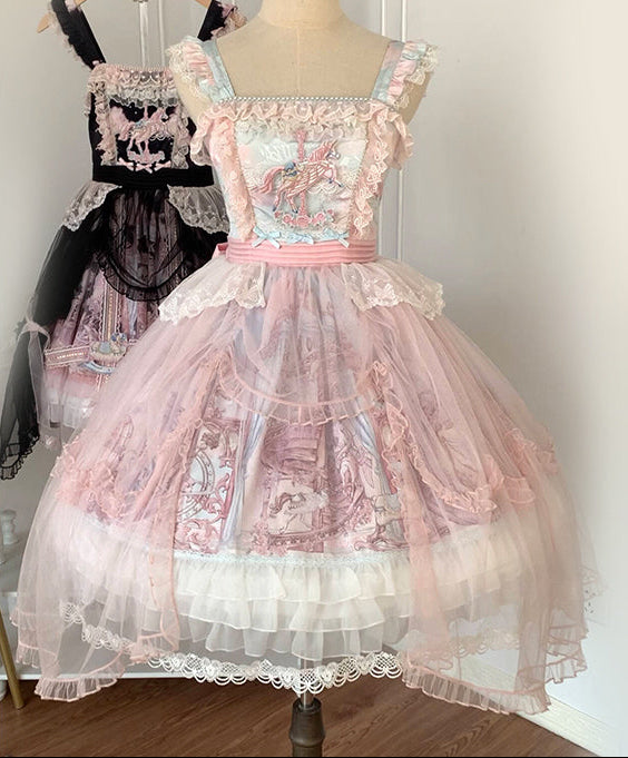 【予約商品】ペガサスガーデンチュールカーテンバードケージサスドレス＋ボンネット