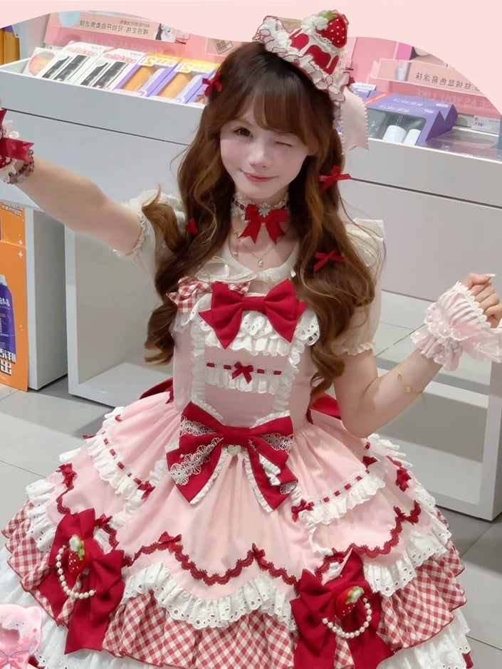 【12月19日予約締切】ベリーアンドショコラスイートロリータサスドレス