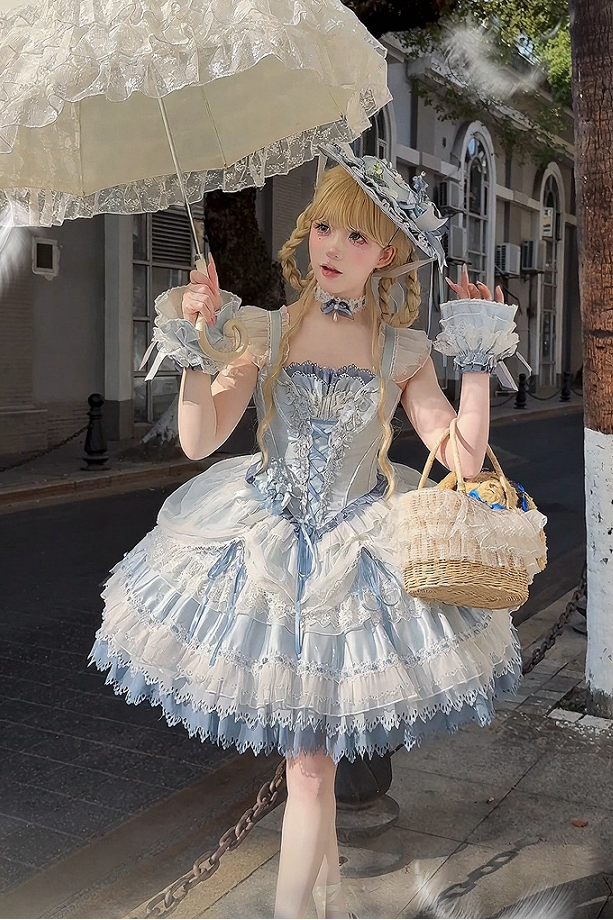 【4月5日予約締切】リリーエンブロイダリーロリータプリンセスコルセットドレス