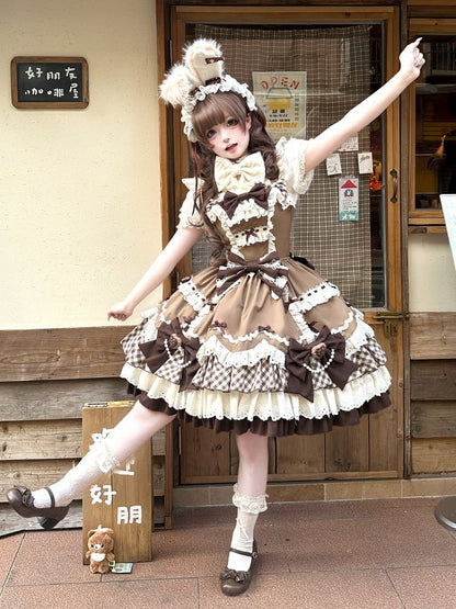 【12月19日予約締切】ベリーアンドショコラスイートロリータサスドレス