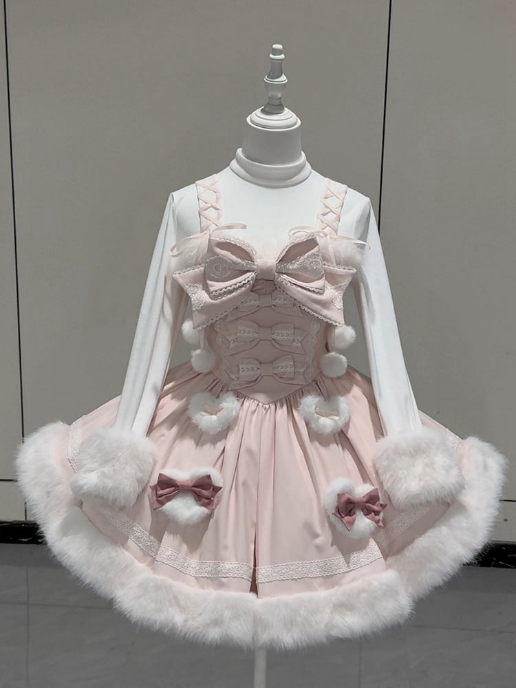 【12月19日予約締切】Sweet Dream Rabbitうさ耳フーディーファーケープ＋OPドレス＋サスペンダードレス＋インナートップス