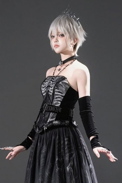 [Pre-order Deadline: June 8] Phantom Knight Leather Crossbody Strap with Embroidery Waist Belt (Harness Belt)