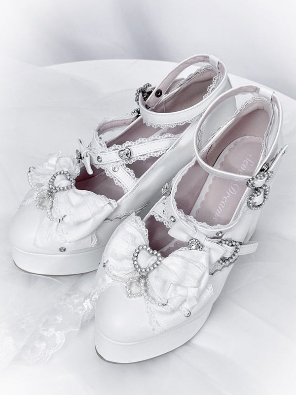 [Deadline for reservations: December 12] Gemstone Pearl Ribbon Lolita High Heels