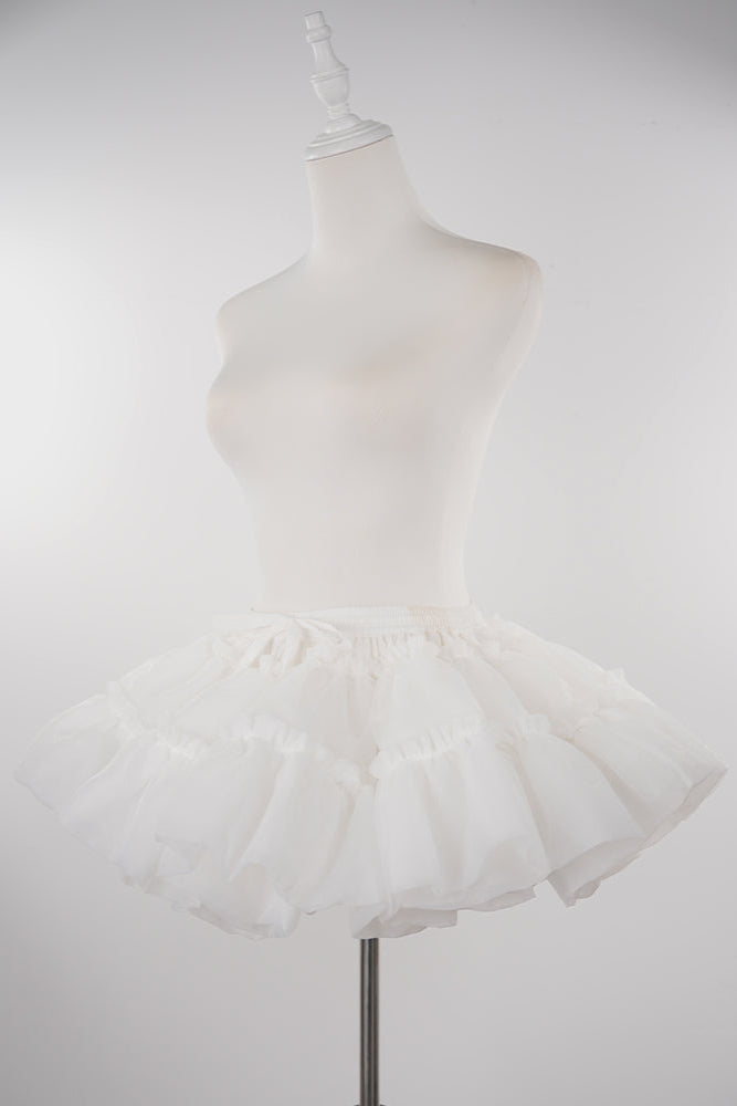 [Spot] 30cm white violent support Lolita Lolita skirt support boneless soft yarn cloud support petticoat canopy