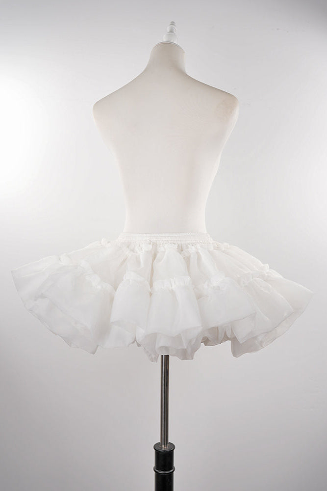 [Spot] 30cm white violent support Lolita Lolita skirt support boneless soft yarn cloud support petticoat canopy