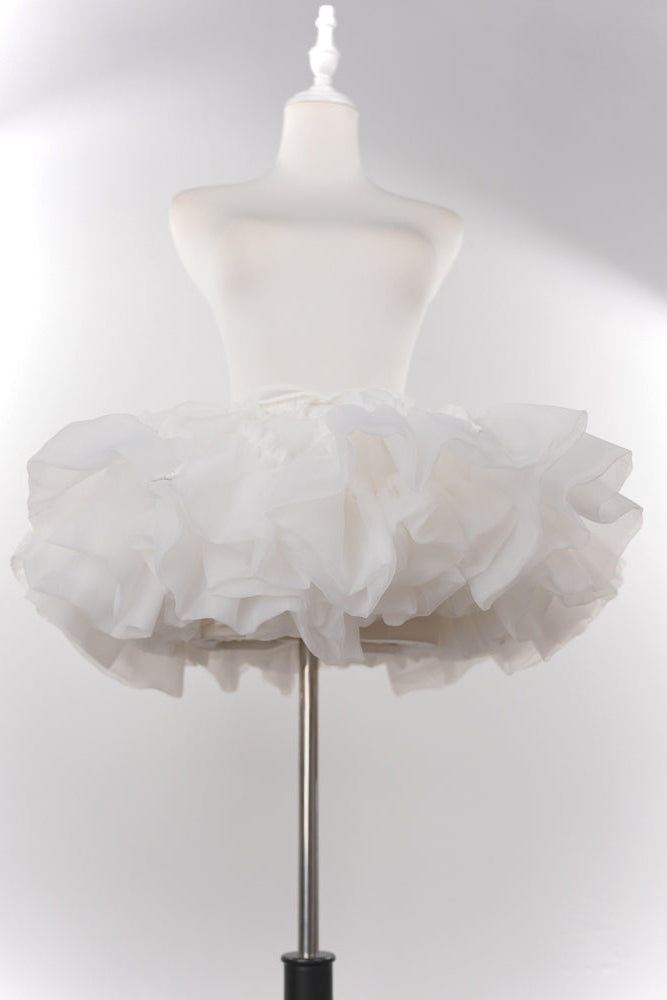 [Spot] 30cm white violent support Lolita Lolita skirt support boneless soft yarn cloud support petticoat canopy