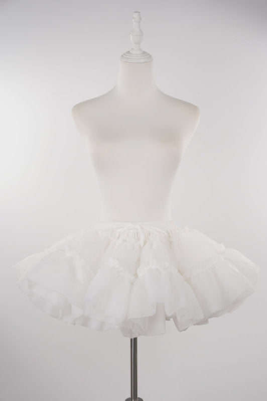 [Spot] 30cm white violent support Lolita Lolita skirt support boneless soft yarn cloud support petticoat canopy