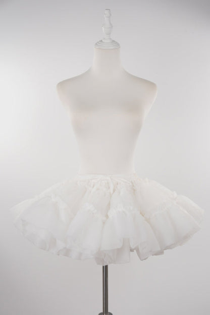 [Spot] 30cm white violent support Lolita Lolita skirt support boneless soft yarn cloud support petticoat canopy