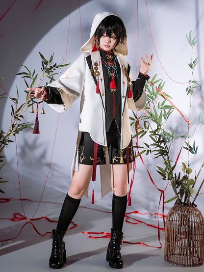 【12月26日予約締切】マウンテンゴーストチャイナプリンスフーディージャケットスーツ＋タッセルネックレス