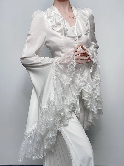 【12月20日予約締切】バタフライシャドースタンドカラーゴシックエレガントプリンスシャツ