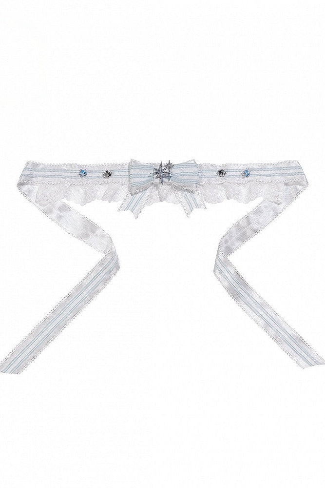 [Pre-order Deadline: September 23] Light Blue/Dark Blue Celestial Star Series Accessories (Ribbon Veil Hat, Ribbon Headband Kc, Wrist Cuffs, Choker)