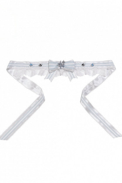 [Pre-order Deadline: September 23] Light Blue/Dark Blue Celestial Star Series Accessories (Ribbon Veil Hat, Ribbon Headband Kc, Wrist Cuffs, Choker)