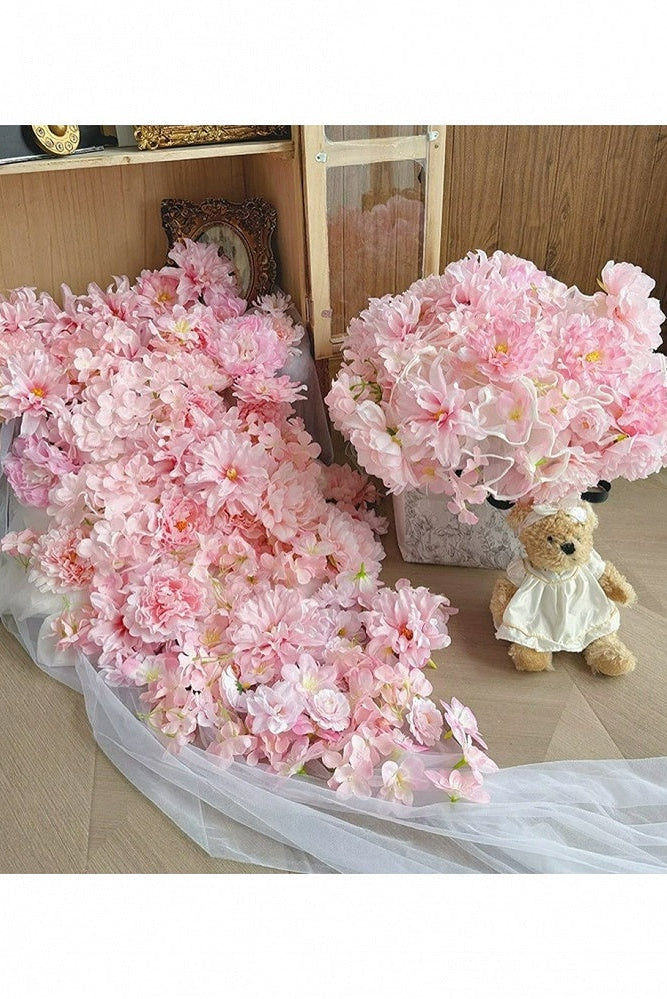 【予約商品】ピンクフローラルロマンティックパニエ