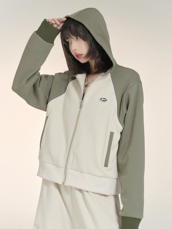 ストリートショートフーディージップジャケット