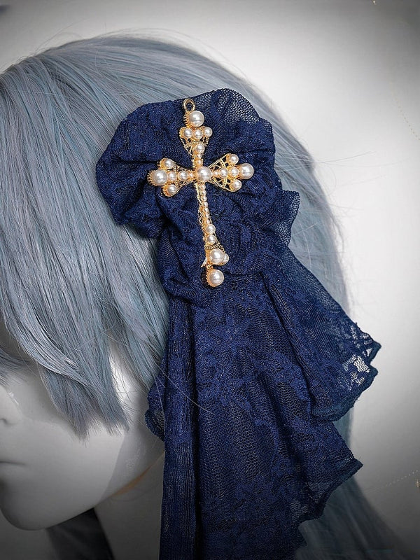 【2月26日予約締切】ゴシックエンブロイダリーストライプ懐中時計シスタードレスフルセット＋ヘッドドレス