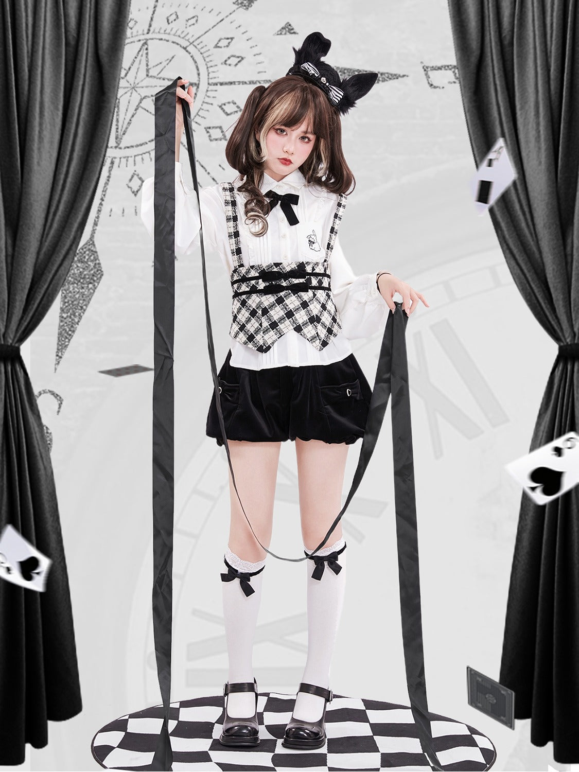 Bunny Accordion Pleated Shirt