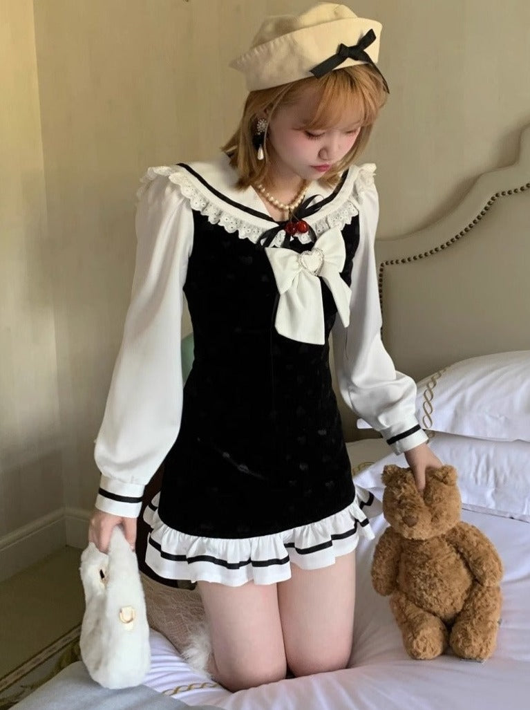 Sailor Frill Ribbon Dress