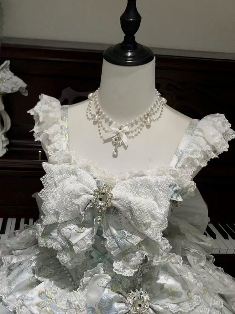 [Précommande jusqu'au 13 mai] Accessoires de la série fantaisie papillon bleu/blanc/vert clair