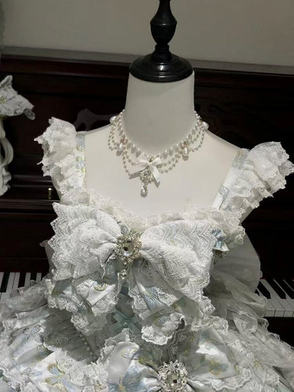 [Précommande jusqu'au 13 mai] Accessoires de la série fantaisie papillon bleu/blanc/vert clair