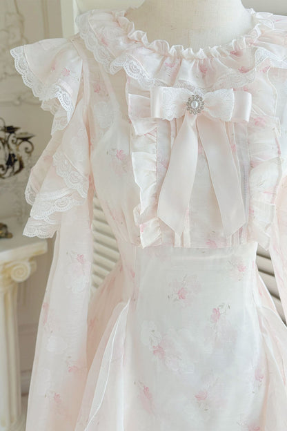 Elegant Ruffled Off-the-shoulder Waist Dress