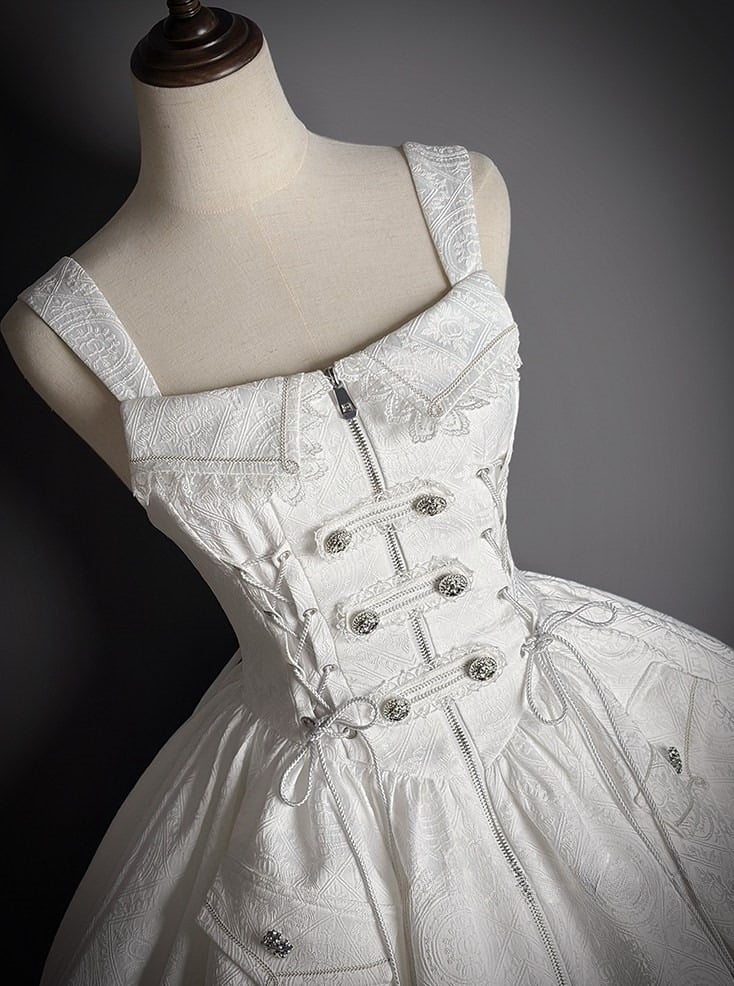 【2月23日予約締切】ドーンブレイカーゴシックジャカードミリタリービスチェサスドレス