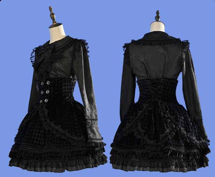 Deposit Will Never Be Again Original Design Gothic Twin Set Lolita Prince Line