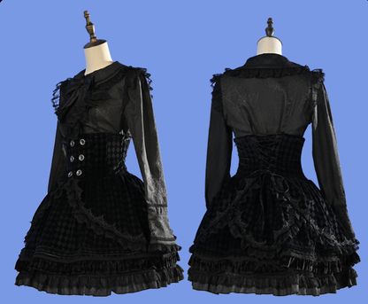 Deposit Will Never Be Again Original Design Gothic Twin Set Lolita Prince Line