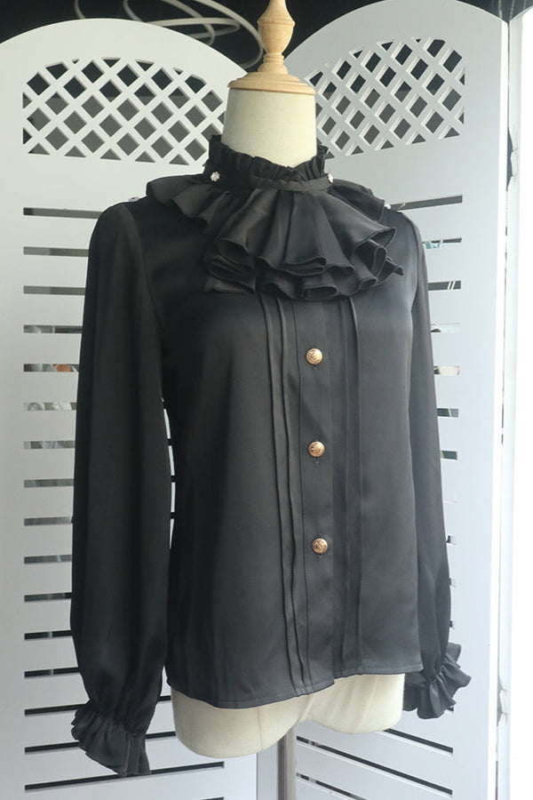 Prince Lolita blouse + shorts + check cassock