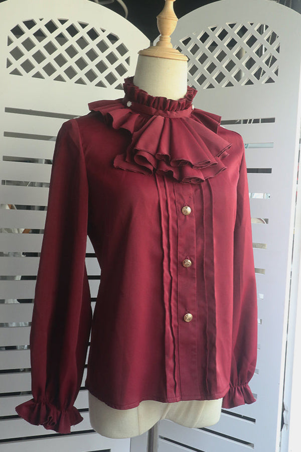 Prince Lolita blouse + shorts + check cassock