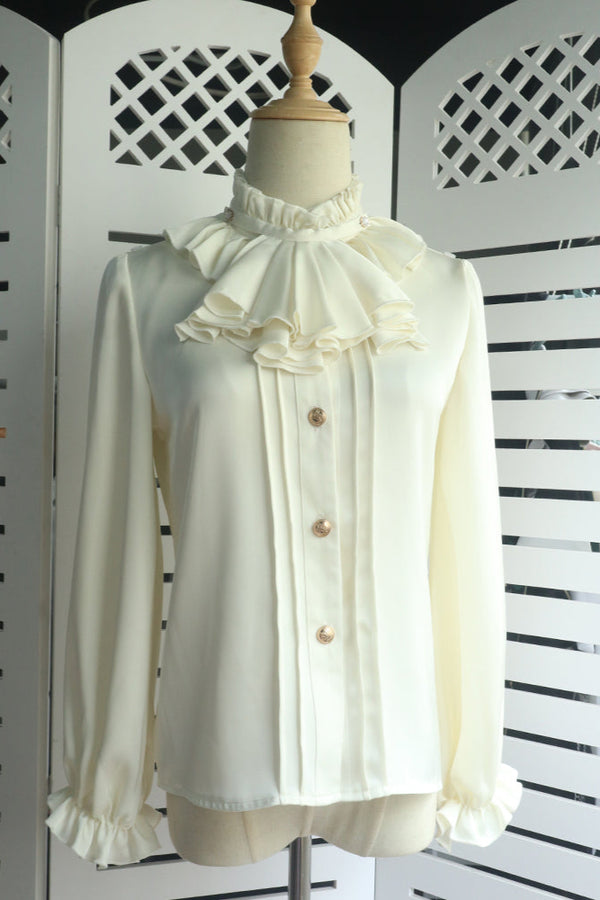 Prince Lolita blouse + shorts + check cassock