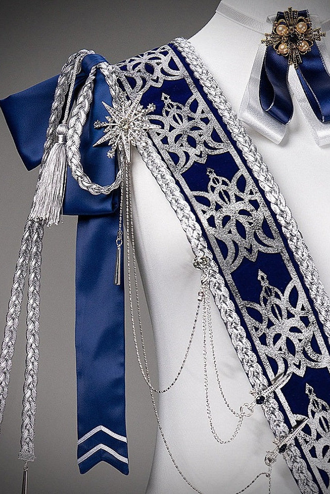 【12月7日予約締切】５ Colors Royal Prince-Style Military Lolita Series Accessories (Sash, Detachable Fur Collar)