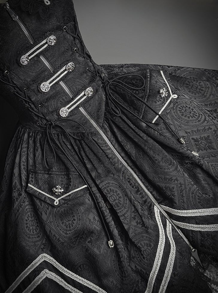 【2月23日予約締切】ドーンブレイカーゴシックジャカードミリタリービスチェサスドレス