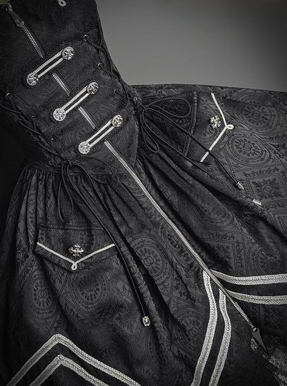 【2月23日予約締切】ドーンブレイカーゴシックジャカードミリタリービスチェサスドレス