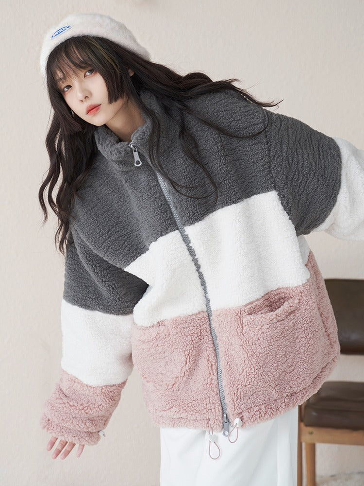 Fluffy cotton jacket sale