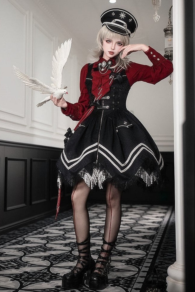 【2月23日予約締切】ドーンブレイカーゴシックジャカードミリタリービスチェサスドレス