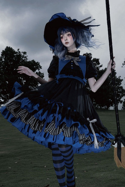 【8月29日予約締切】Gothic Doll Sweet Lolita Witch series accessories（Witch's hat, headband, wrist cuffs, key necklace）