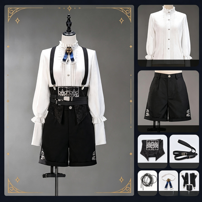 [Pre-order Deadline: December 7] Dark Blue & Black Royal Prince-Inspired Military Lolita Coordinated Outfit 1/2 + Complete Set in Ouji Style
