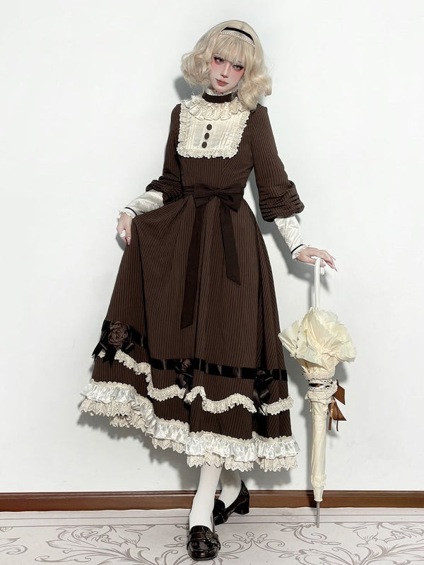 【12月23日予約締切】トワイライトレインフリルカラーロマンティックローズドレス