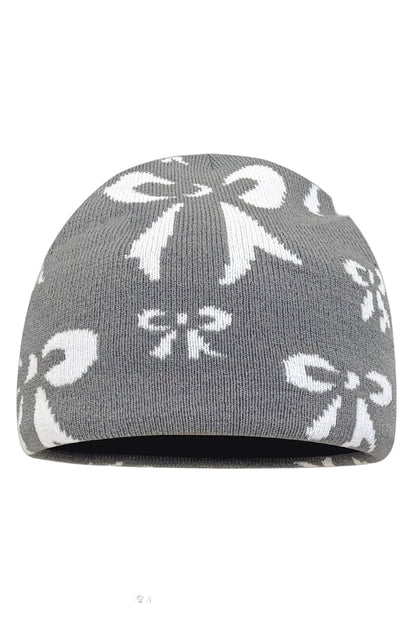 Bowknot Beanie Knit cap