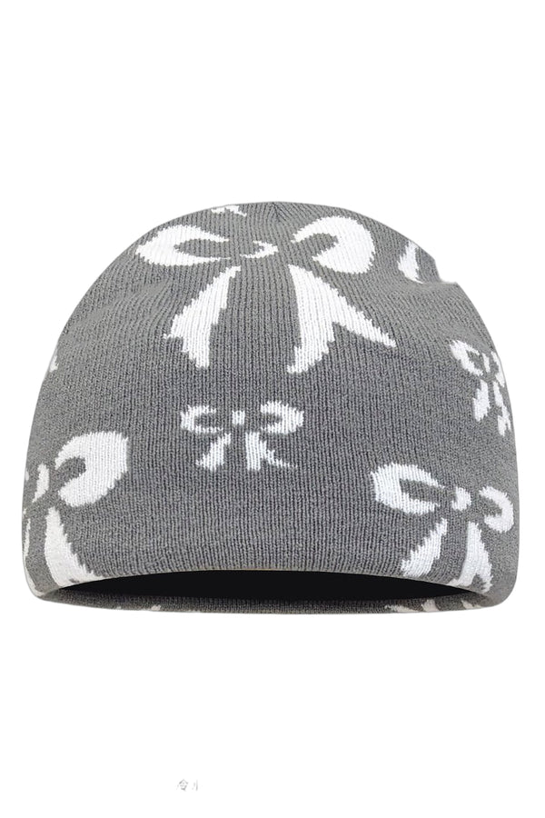 Bowknot Beanie Knit cap