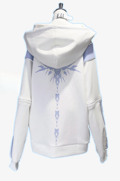 Set aus Kapuzen-Sweatshirt-Jacke und Shorts