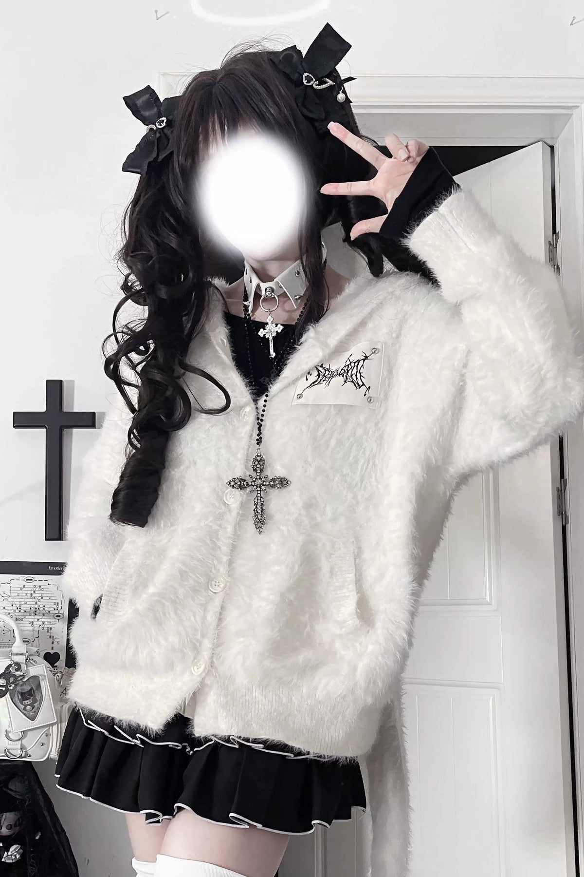 Long Rabbit Ear Design Jacket