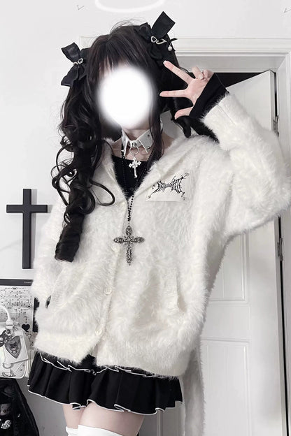 Long Rabbit Ear Design Jacket