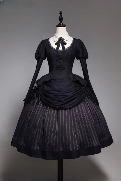 Gothic Striped Lolita Set