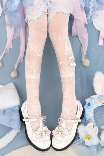 The Nightingale and the Rose Bridal Tights