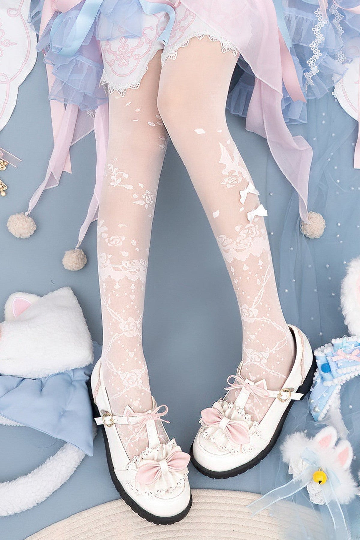 The Nightingale and the Rose Bridal Tights