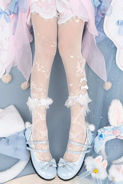 The Nightingale and the Rose Bridal Tights