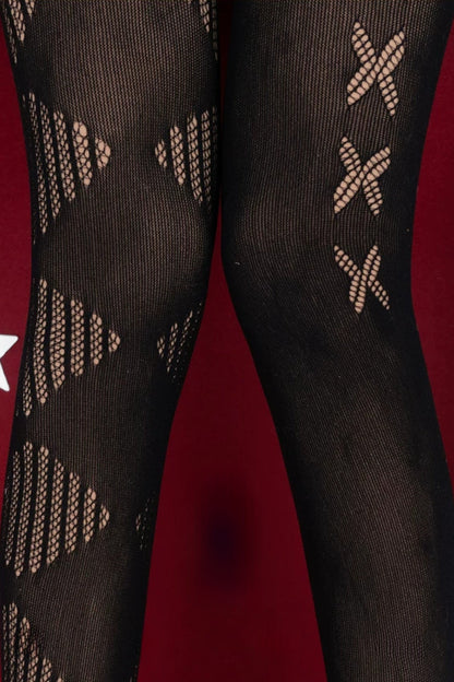 Dark Queen Lace-Up Tights