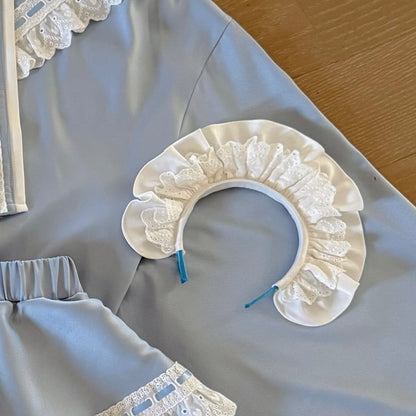 【12月6日予約締切】和ロリメイドドレスセットアップ＋ヘッドバンド