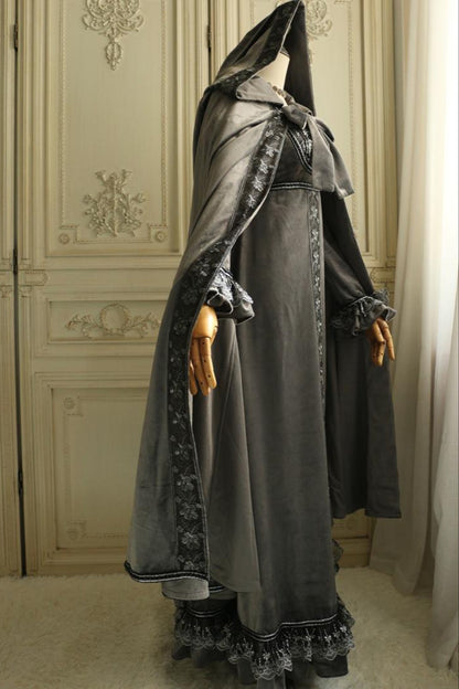 [FD original design] remarks size Claire's scepter imperial style velvet dress cloak deposit